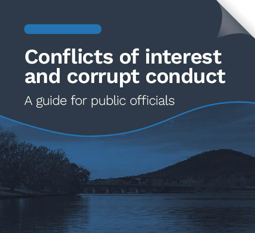 Thumbnail of the Conflicts of interest and corrupt conduct guide